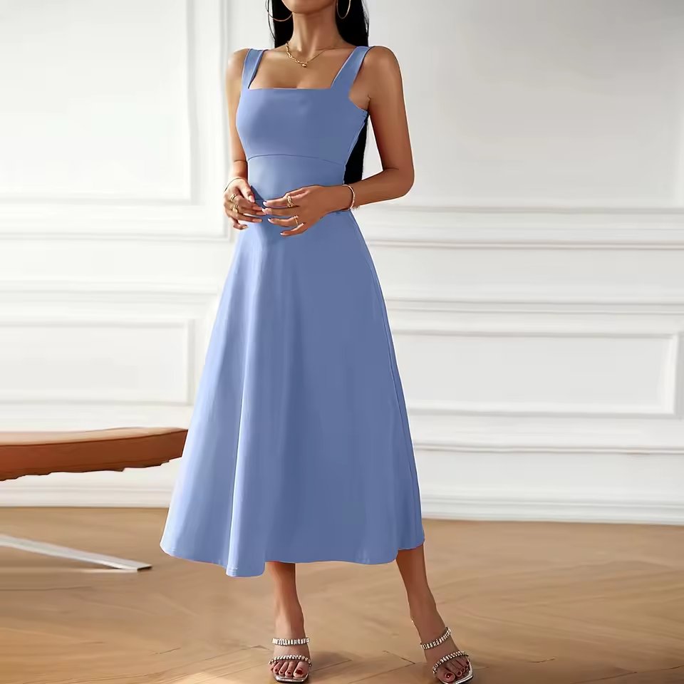Elegant Solid Color Strapless Dress In Black And Pink For Plus Size Women New 2025 Fashionable Sleeveless Gown From Mainland Chi