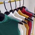 2026 Spring Turtleneck Sweater Sexy Sleeveless Sweater Women Tank Tops Women Simple Versatile Slim Solid Knitted Sweater Vest