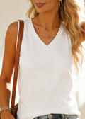 Women'S Collared Sleeveless Vest Loose Slimming Pure Cotton Base Layer Shirt For Inner And Outer Wear